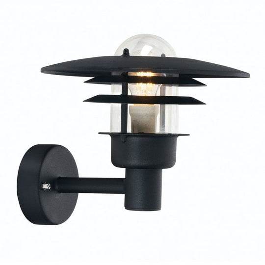 Larvik 1 Light Wall Light Black