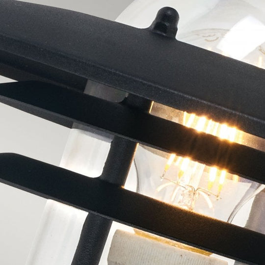 Larvik 1 Light Wall Light Black