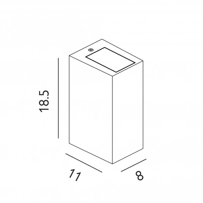 Lillehammer 2 Light Up/Down Wall Light White