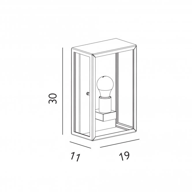 Lofoten Half Wall Light       Black