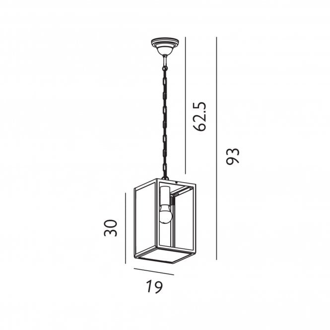 Lofoten Ceiling Chain Light       Black