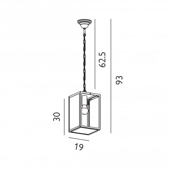 Lofoten Ceiling Chain Light       Black