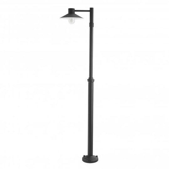Lund 1 Light Lamp Post Black