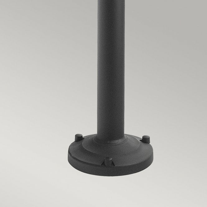 Lund 1 Light Lamp Post Black