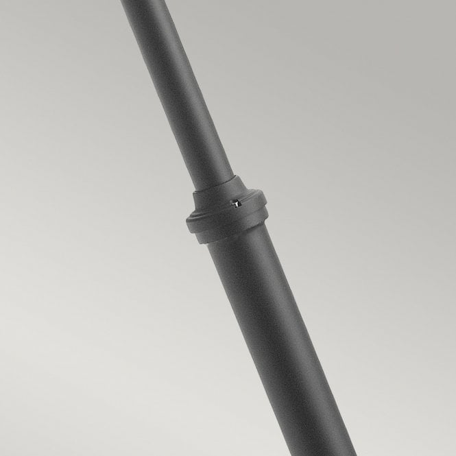 Lund 1 Light Lamp Post Black