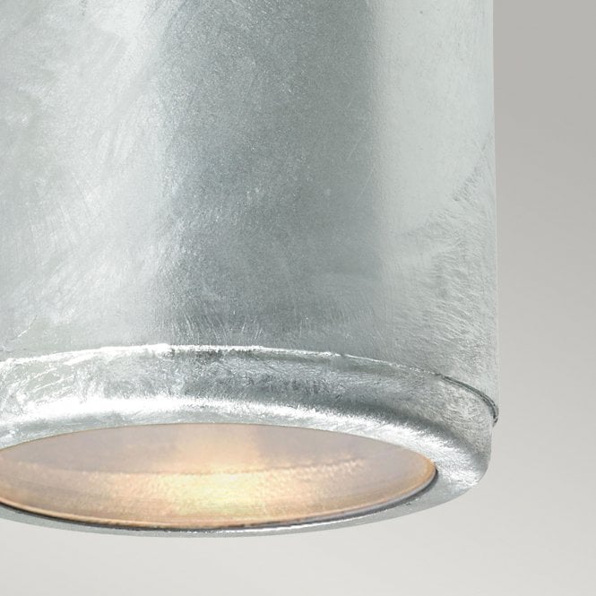 Mandal 1 Light Down Wall Light Galvanized