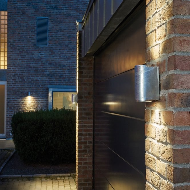 Mandal 2 Light Up/Down Wall Light Black