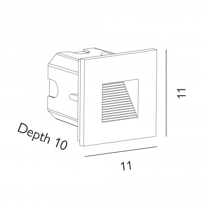 Namsos Mini LED Recessed Wall Light Graphite