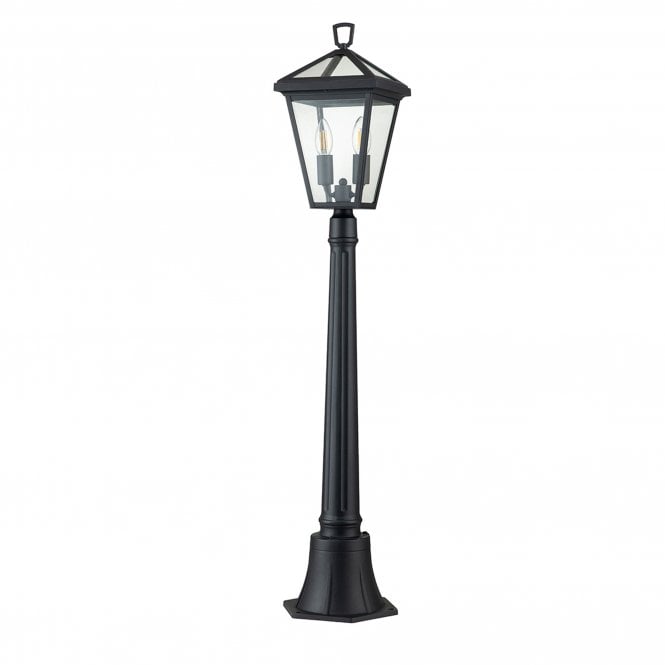 Alford Place 2 Light Pillar Lantern  Museum Black