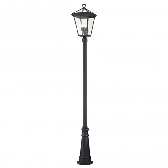 Alford Place 4 Light Lamp Post  Museum Black