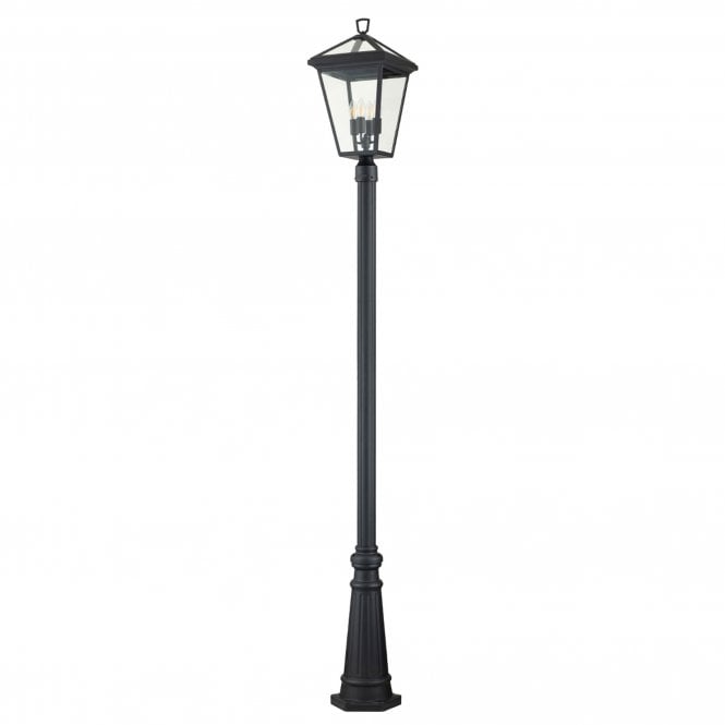 Alford Place 4 Light Lamp Post  Museum Black