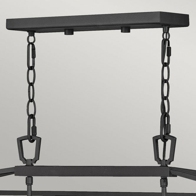 Alford Place 6 Light Outdoor Linear Pendant Museum Black