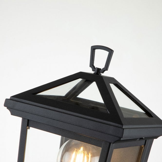 Alford Place 1 Light Half Lantern  Museum Black