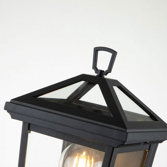 Alford Place 1 Light Half Lantern  Museum Black