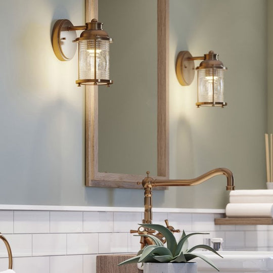 Ashland Bay 1 Light Wall Light  Natural Brass