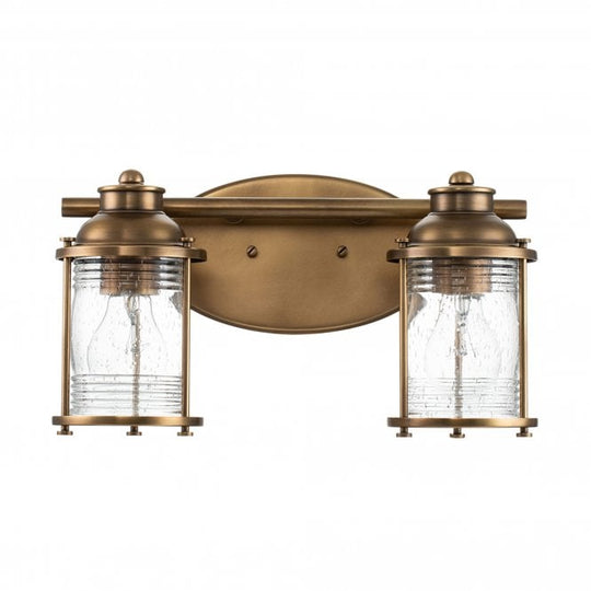 Ashland Bay 2 Light Wall Light  Natural Brass