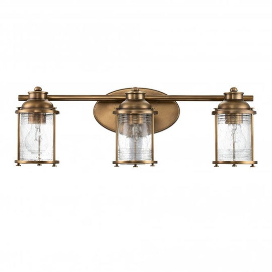 Ashland Bay 3 Light Wall Light  Natural Brass