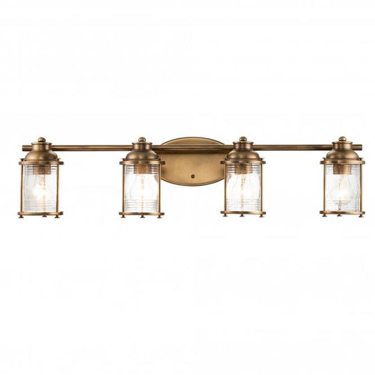 Ashland Bay 4 Light Wall Light  Natural Brass
