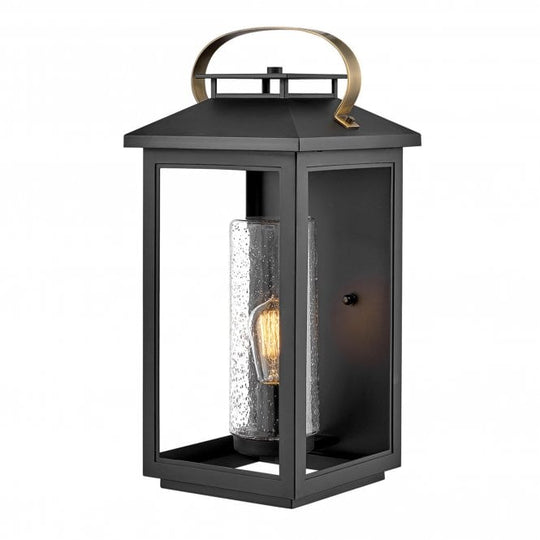 Atwater 1 Light Large Wall Lantern  Black