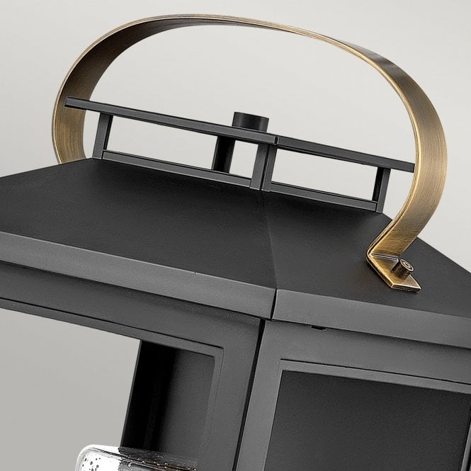 Atwater 1 Light Large Wall Lantern  Black