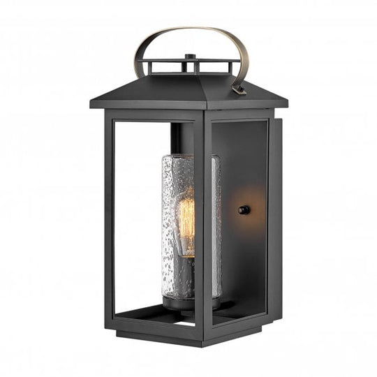 Atwater 1 Light Medium Wall Lantern  Black