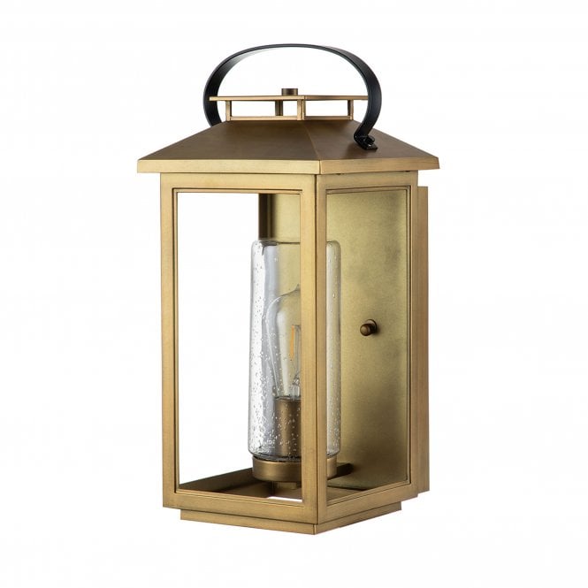 Atwater 1 Light Medium Wall Lantern Painted Distressed Brass