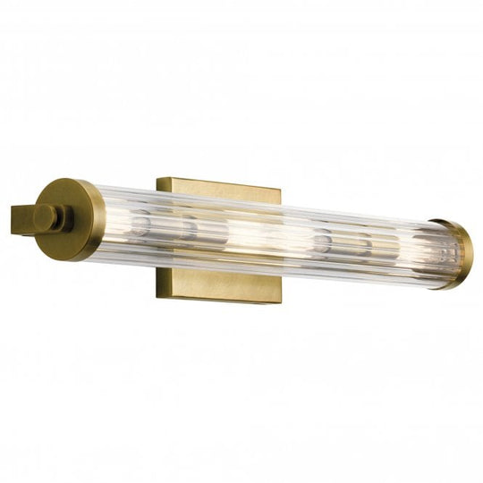 Azores 4 Light Wall Light  Natural Brass