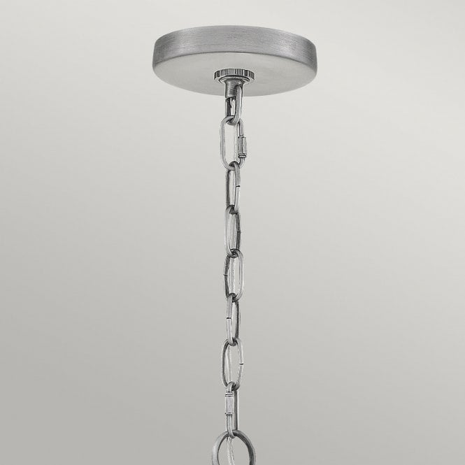 Booker 1 Light Small Chain Lantern  Industrial Aluminium