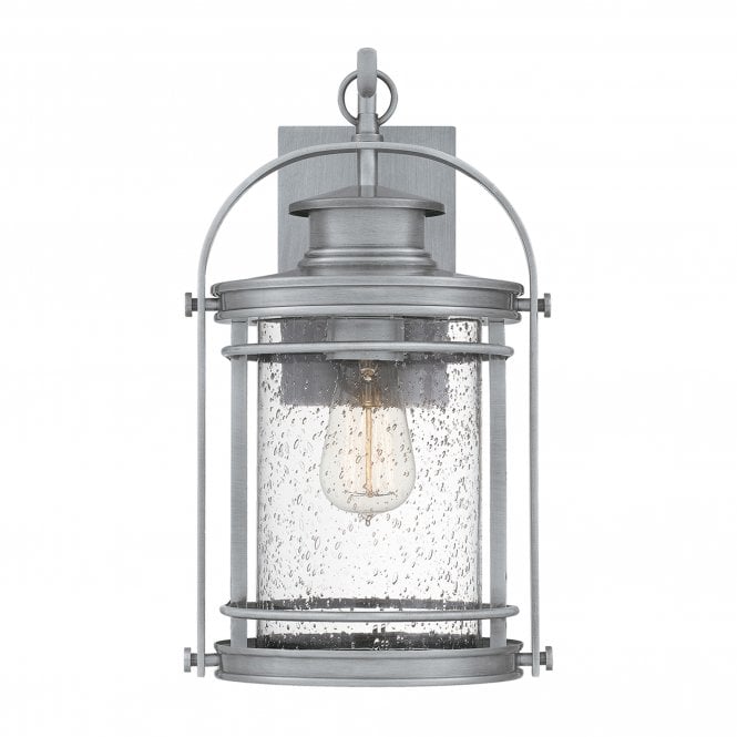 Booker 1 Light Medium Wall Lantern  Industrial Aluminium