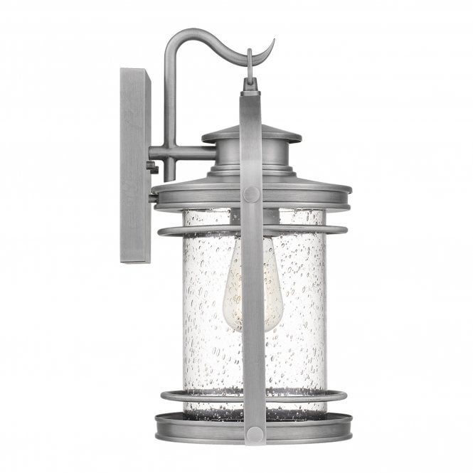 Booker 1 Light Medium Wall Lantern  Industrial Aluminium