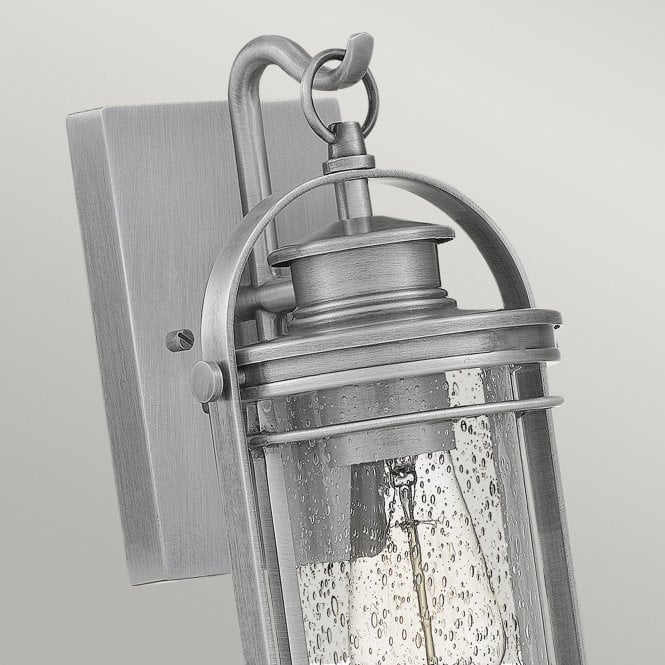 Booker 1 Light Small Wall Lantern  Industrial Aluminium