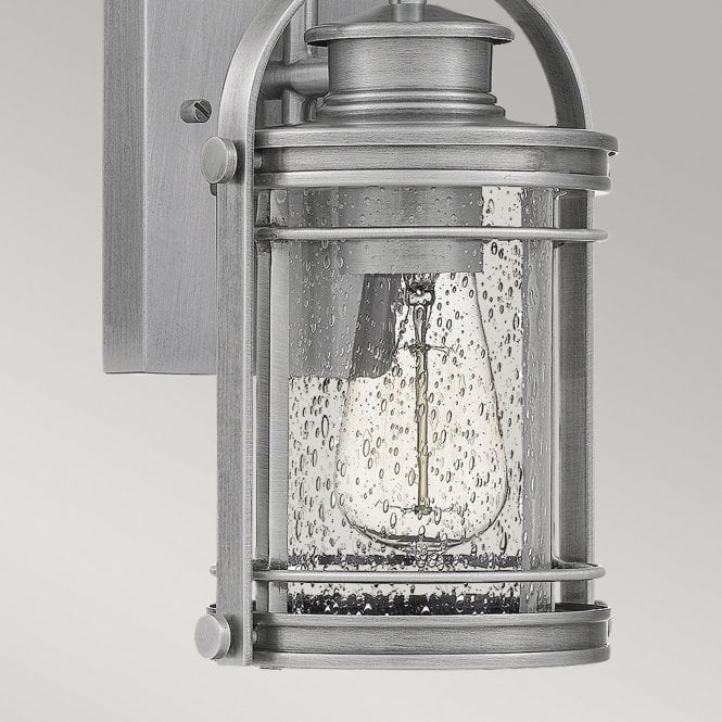 Booker 1 Light Small Wall Lantern  Industrial Aluminium