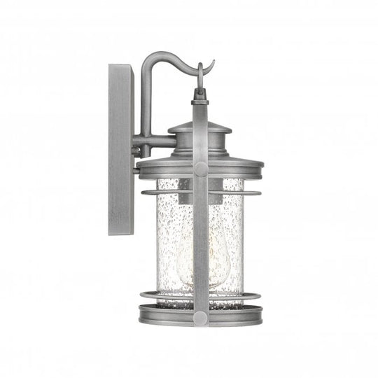Booker 1 Light Small Wall Lantern  Industrial Aluminium