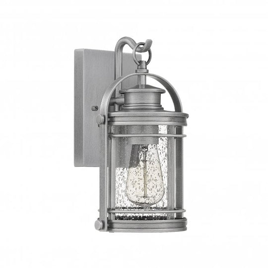 Booker 1 Light Small Wall Lantern  Industrial Aluminium