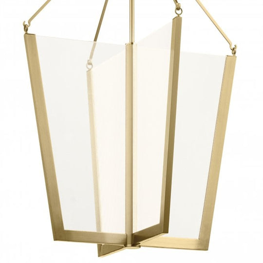 Calters Large LED Foyer Pendant Champagne Gold
