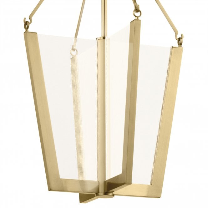 Calters Medium LED Pendant  Champagne Gold