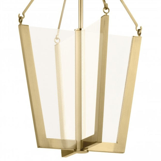Calters Medium LED Pendant  Champagne Gold
