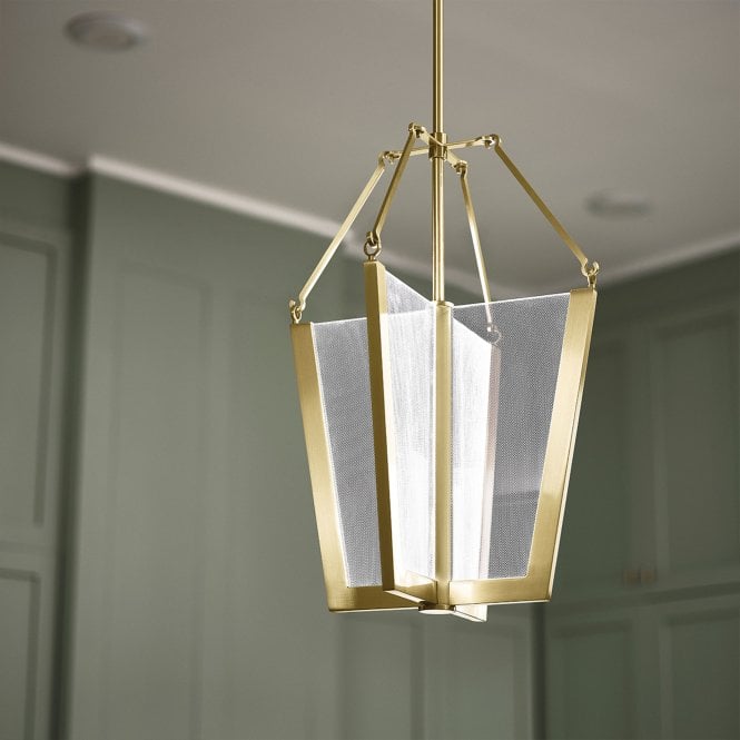 Calters Medium LED Pendant  Champagne Gold