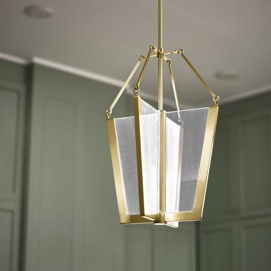 Calters Medium LED Pendant  Champagne Gold