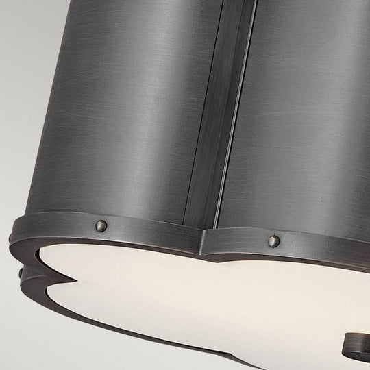 Chance 2 Light Semi-flush Mount Blackened Brass