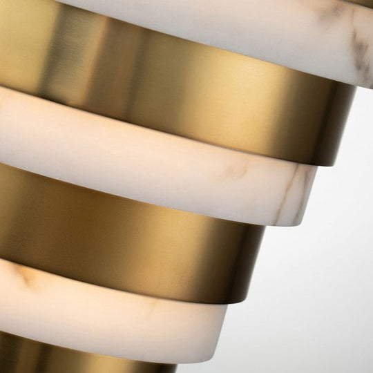 Echelon LED Wall Light  Heritage Brass