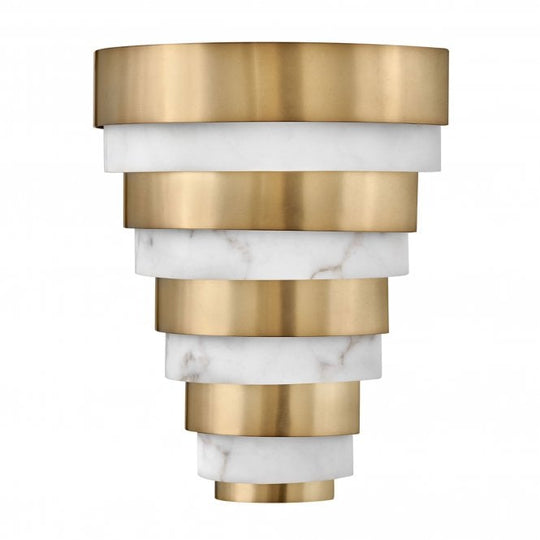 Echelon LED Wall Light  Heritage Brass
