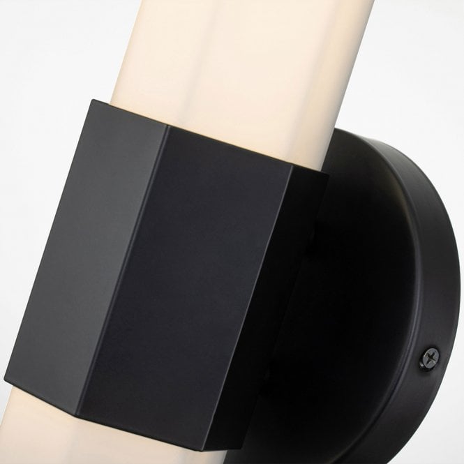 Facet Single LED Wall Light  Matte Black