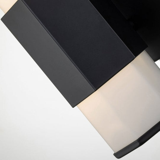 Facet Single LED Wall Light  Matte Black