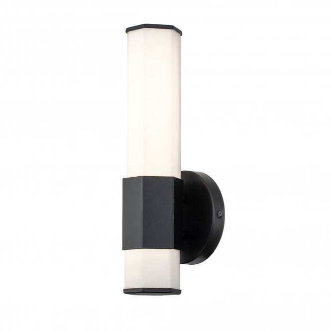 Facet Single LED Wall Light  Matte Black
