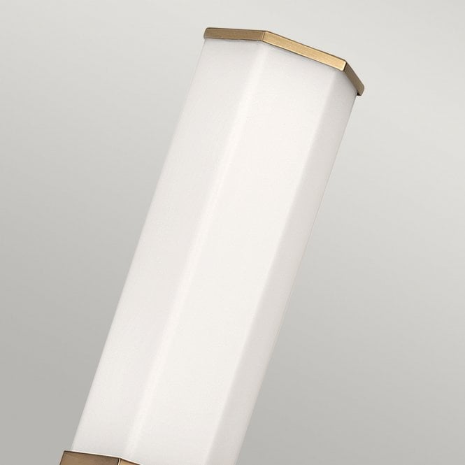 Facet Single LED Wall Light  Heritage Brass