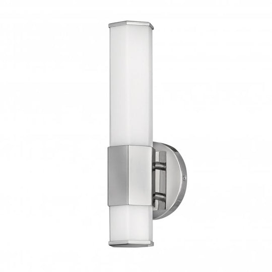 Facet Single LED Wall Light  Polished Chrome