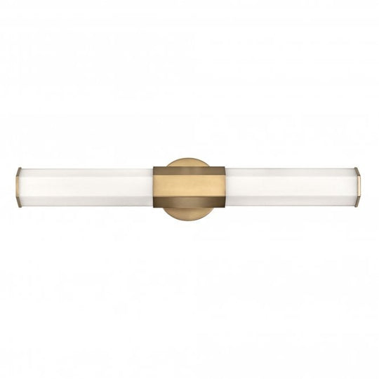 Facet Dual LED Wall Light  Heritage Brass