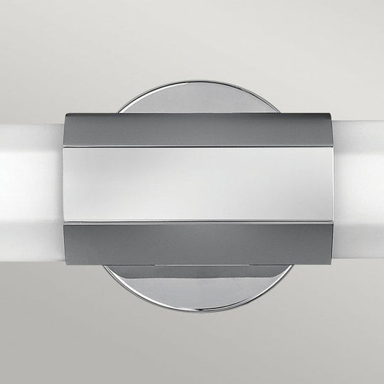 Facet Dual LED Wall Light  Polished Chrome