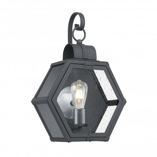 Heath 1 Light Medium Wall Lantern  Mottled Black